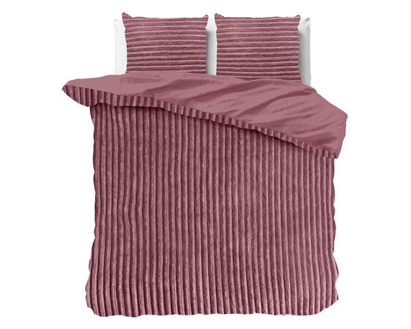 Rib Teddy Oud Roze