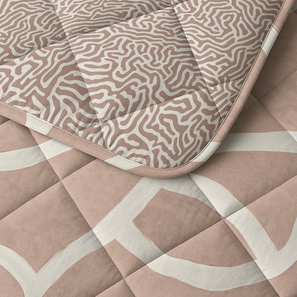 Easy Dekbed Shapes Zand Met Kussenslopen