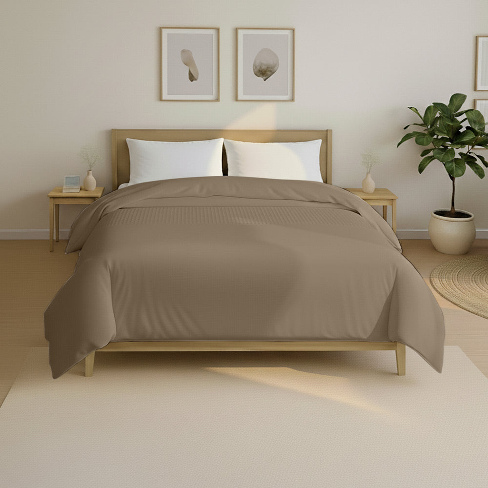 Dekbed Waffle - Taupe