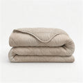 Bettdecke ohne Bezug – Easy Duvet Warm Triangles Sand/Beige mit Kissenbezügen