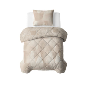 Easy Dekbed Warm Triangles Zand/Beige Met Kussenslopen