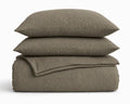 Dekbed Zonder Overtrek - Lazy Dekbed Mousseline Taupe Met Kussenslopen (100% Katoen)