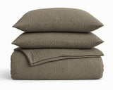 Dekbed Zonder Overtrek - Lazy Dekbed Mousseline Taupe Met Kussenslopen (100% Katoen)