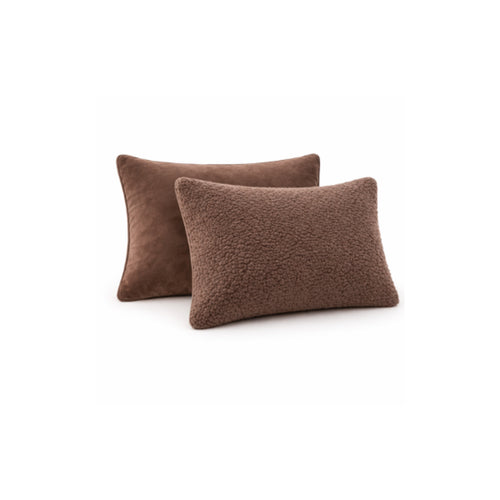 Lileo Sherpa Comfort Kussenslopen – Coffee Brown (set van 2)