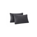Lileo Sherpa Komfort-Kissenbezüge – Grau (2er-Set)