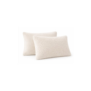 Lileo Sherpa Comfort Kussenslopen – Pearl White (set van 2)