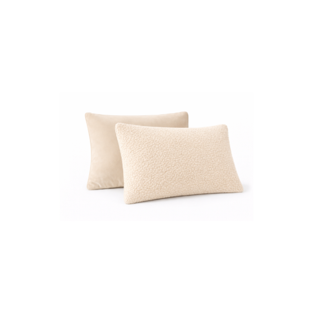 Lileo Sherpa Comfort Kussenslopen – Sand (set van 2)