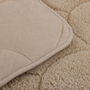 Lileo Velvet Sherpa Comfort Dekbed All Year – Sand (met instopstrook)