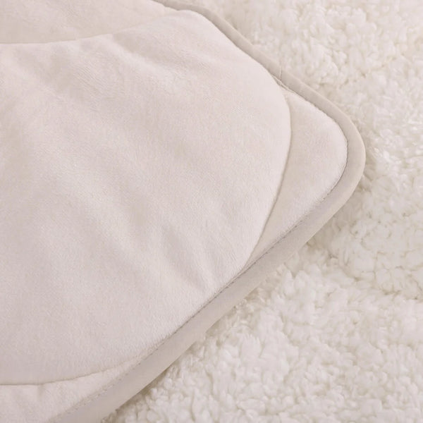 Lileo Velvet Sherpa Comfort Dekbed All Year – Pearl White (met instopstrook)