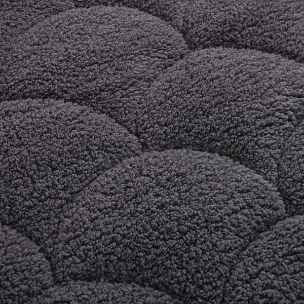 Lileo Velvet Sherpa Comfort Dekbed All Year – Grey (met instopstrook)