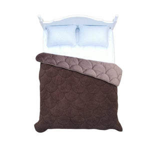 Lileo Velvet Sherpa Comfort Dekbed All Year – Coffee Brown (met instopstrook)