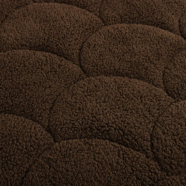 Lileo Velvet Sherpa Comfort Dekbed All Year – Coffee Brown (met instopstrook)