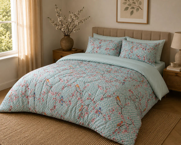 Dekbed Zonder Overtrek - Lileo Japon Blue