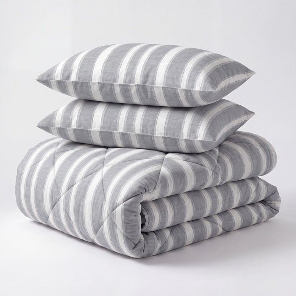 Dekbed Zonder Overtrek - Nano Printed Dekbed - Divided Grey