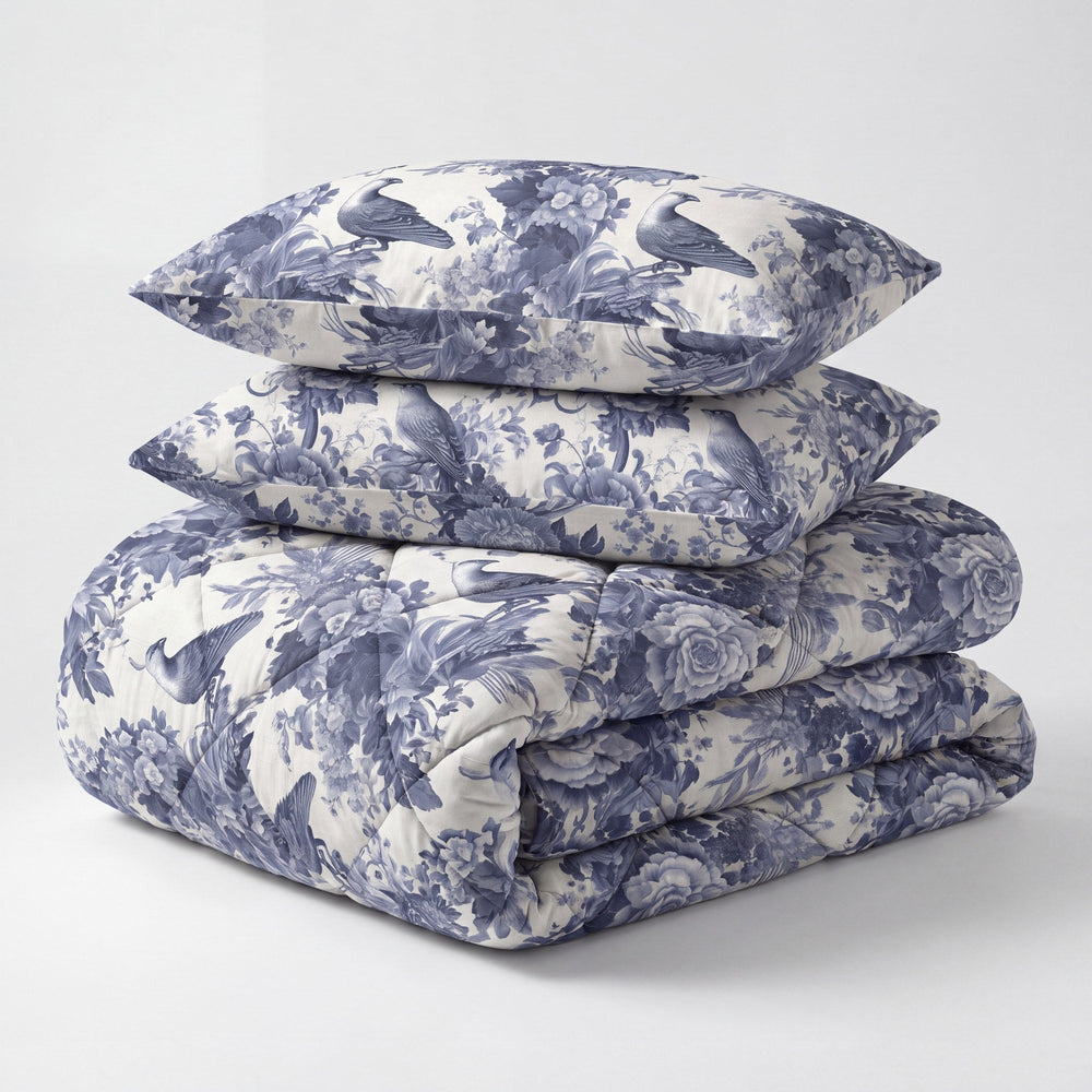 Dekbed Zonder Overtrek - Nano Printed Dekbed - Reverie Blue