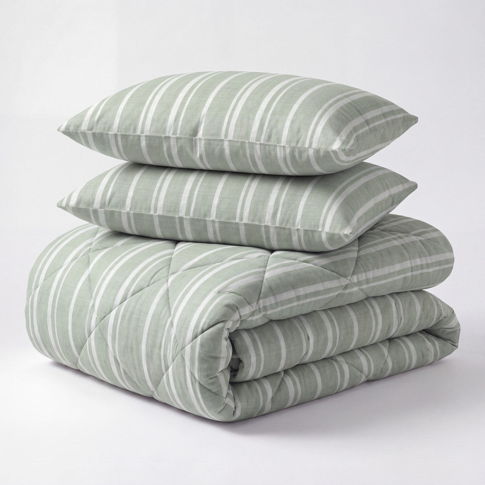 Dekbed Zonder Overtrek - Nano Printed Dekbed - Vertigo Green