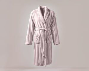 Coral Fleece Badjas Roze